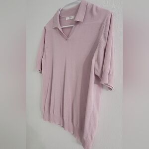 Topten Light Pink V-Neck Top